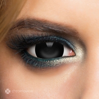 Chromaview - Mini Sclera Black - Fashion contactlens - Unisex - zwart