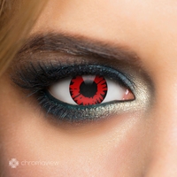 Chromaview - Twilight Volturi - Fashion contactlens - Unisex - rood zwart