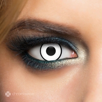 Chromaview - White Manson - Fashion contactlens - Unisex - wit zwart