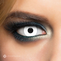 Chromaview - White UV - Fashion contactlens - Unisex - wit