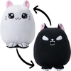 Corimori - Innocent cat - Evil cat (Miso-Mochi) (omkeerbaar knuffeldier) - Pluchen figuur - Unisex - wit zwart