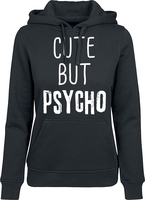 Cute But Psycho - - Trui met capuchon - Vrouwen - zwart