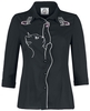 Dancing Days - Snow Bird Shirt - Blouse - Vrouwen - zwart