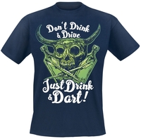 Darts - Just Drink And Dart - T-shirt - Mannen - navy