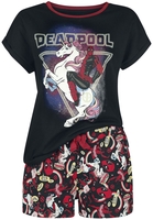 Deadpool - Einhornattacke - Pyjama - Vrouwen - meerkleurig