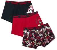 Deadpool - Unicorn - Boxerset - Mannen - zwart rood