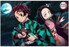 Demon Slayer - Tanjiro & Nezuko - Poster - Unisex - meerkleurig