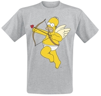 Die Simpsons - Cupid - T-shirt - Mannen - grijs