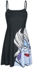 Disney Villains - Ursula - Medium-lengte jurk - Vrouwen - zwart