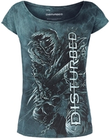 Disturbed - Disturbed Guitar - T-shirt - Vrouwen - petrol