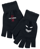 Disturbed - Smile & Red DNA - Vingerloze handschoenen - Unisex - zwart
