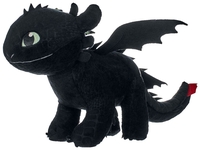 Drachenzähmen leicht gemacht 3 - Toothless (Glow in the Dark) - Pluchen figuur - Unisex - zwart