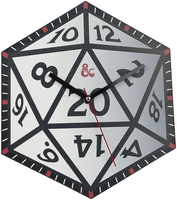 Dungeons and Dragons - D20 - Wandklok - Unisex - multicolor