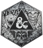 Dungeons and Dragons - Würfel - 750 Teile - Puzzel - Unisex - zwart grijs rood
