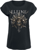 Eleine - Crowned - T-shirt - Vrouwen - zwart