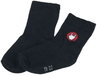 EMP Basic Collection - Babysokjes met Rockhand - Sokken - Unisex - zwart