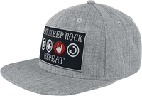 EMP Special Collection - Eat,  sleep,  rock and repeat baseball petje - Cap - Mannen - grijs gemêleerd