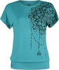 EMP Special Collection - Sport and Yoga - Casual Turquoise T-shirt with Detailed Print - T-shirt - Vrouwen - turquoise