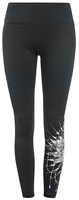 EMP Special Collection - Sport und Yoga - Schwarze Leggings mit detailreichem Print - Leggings - Vrouwen - zwart