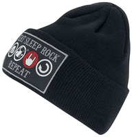 EMP Special Collection - Strickmütze Eat,  Sleep,  Rock & Repeat - Beanie - Mannen - zwart