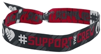 EMP Special Collection - Support The Crew - Festival band - Armband - Unisex - zwart rood wit