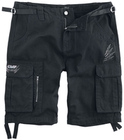 EMP Stage Collection - Legershort met vintage EMP logo - Korte broek - Mannen - zwart
