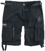 EMP Stage Collection - Legershort met vintage EMP logo - Korte broek - Mannen - zwart