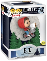 E.T. - the Extra-Terrestrial - Elliot & E.T. flying (Pop Moment) (glow in the dark) vinyl figuur 1259 - Funko Pop! - Unisex - multicolor