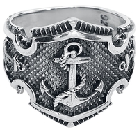 etNox - Anker - Ring - Mannen - zilverkleurig