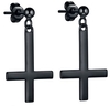 etNox - Black Cross - Oorbellenset - Vrouwen - zwart