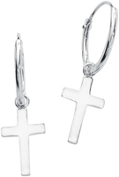etNox - Cross - Oorbel - Vrouwen - zilverkleurig