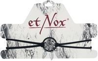 etNox - Dreamcatcher Choker - Choker - Vrouwen - zwart zilverkleurig