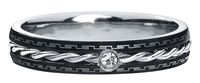 etNox - Fine Steel Ring - Ring - Vrouwen - multicolor