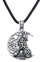 etNox - Howling Wolf - Halsketting - Vrouwen - zilverkleurig