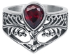 etNox - Lebensbaum mit Tropfen - Ring - Vrouwen - zilverkleurig