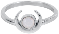 etNox - Moon - Ring - Vrouwen - zilverkleurig