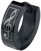 etNox - Music Note - Oorbel - Unisex - zwart