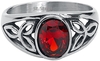 etNox - Roter Kristall - Ring - Vrouwen - zilverkleurig