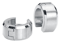 etNox - Stainless Steel Creoles - Oorbel - Unisex - zilverkleurig