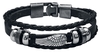etNox - Wings - Lederen armband - Unisex - zwart