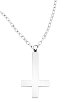 etNox hard and heavy - Big Plain Cross - Halsketting - Unisex - multicolor