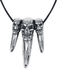 etNox hard and heavy - Big Skull Claw - Halsketting - Unisex - zilverkleurig