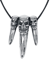 etNox hard and heavy - Big Skull Claw - Halsketting - Unisex - zilverkleurig