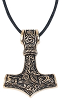 etNox hard and heavy - Golden Thor´s Hammer - Halsketting - Unisex - goudkleurig