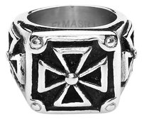 etNox hard and heavy - Heavy Iron Cross - Ring - Mannen - multicolor