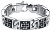 etNox hard and heavy - Iron Cross - Armband - Mannen - zilverkleurig