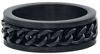 etNox hard and heavy - Mesh Steel - Ring - Unisex - zwart