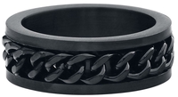 etNox hard and heavy - Mesh Steel - Ring - Unisex - zwart