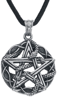 etNox hard and heavy - Schlangen Pentagramm - Halsketting - Unisex - zilverkleurig