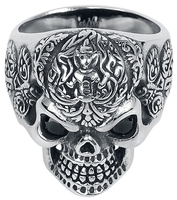 etNox hard and heavy - Skull - Ring - Unisex - zilverkleurig